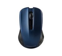 Souris Modecom MC-WM9.1 - Souris - ergonomique - optique - 4 boutons - sans fil - 2.4 GHz - récepteur sans fil USB - noir et bleu