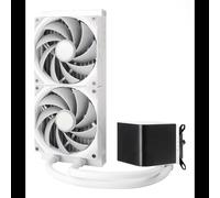 Modecom TRYX PANORAMA 280 - Kit Watercooling CPU 2x140mm Blanc, Radiateur 320x140x30mm, Compatible Intel LGA1700/1200 & AMD AM5/AM4, 800-2600 RPM, 2.53 mmH2O