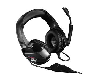 Modecom Volcano MC-859 Bow Binaural Bandeau Noir - Casques Audio (Console de Jeu/PC/Jeux, 5 V, 100 mA, Binaural, Bandeau, Noir)