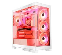 Modecom Volcano SPACE APEX ARGB MIDI Tower Blanc, Acier, ATX/ITX/Micro ATX, Vent. 3x140mm & 1x140mm, USB 3.2 Gen1/Gen2, HDD 3.5", SSD 2.5"