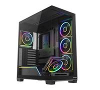 MODECOM Volcano STELLAR Plus ARGB 5F Boîtier PC de jeu Midi Tower ATX | Design élégant | Ventilateur 5 ARGB préinstallé | Excellent flux d'air | Boîtier PC