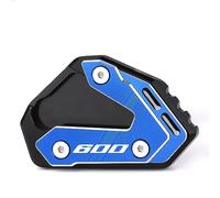 Modeer Coussinets de Béquille pour Suzuki GSX-R600 L1-L7 2018 GSXR 600 2011-2018 Moto CNC Béquille Latérale Agrandisseur Pad d'extension gsxr 600 Accessoires (Bleu-2)