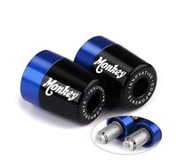 Modeer Guidons Pour Monkey 125 / Z125 TOUTE L’ANNÉE Motocyclette CNC Guidon Extrémités Bouchon Balance Pad monkey 125 monkey125 Accessoires (bleu)