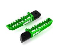 Modeer Moto Repose-Pieds Arrière Pédale de Repose-Pieds Socius pour Z650 2017-2025 | Z650RS 2022-2025 CNC Couverture Sociale z 650 z650 rs Accessoires (Vert)