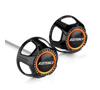 Modeer Pour K.TM 1290 Super Duke GT 2016~2024 1290 Super Duke R/EVO ~2023 Moto Protection contre les chutes Roue arrière Axe Fourche Crash Slider Guard Accessoires (Noir/Orange)