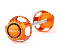 Modeer Pour K.TM 1390 Super Duke R/Evo 2024 Moto Protection contre les chutes Roue arrière Axe Fourche Crash Slider Guard 1390 Super Duke R Accessoires (Orange/Noir)