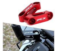 Modeer Pour PCX 125 150 160 Élévateurs de rétroviseur de moto chaque année pcx125 pcx150 pcx160 Accessoires (Rouge)