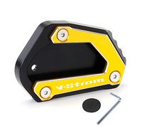 Modeer pour Suzuki V-Strom 650 650XT DL650 2004-2023 moto CNC Support plaque d’extension Kickstand Stand latéral Pad vstrom650 vstrom650xt dl vstrom650xt accessoires (or)