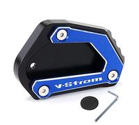 Modeer pour Suzuki V-Strom 650 650XT DL650 2004-2023 moto CNC Support plaque d’extension Kickstand Stand latéral Pad vstrom650 vstrom650xt dl vstrom650xt accessoires (bleu)