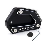 Modeer pour Suzuki V-Strom 650 650XT DL650 2004-2023 moto CNC Support plaque d’extension Kickstand Stand latéral Pad vstrom650 vstrom650xt dl vstrom650xt accessoires (noir)