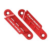 Modeer pour Tmax 560 / Tech Max 2020~2024 1 Paire de Motos Glissière décorative de Plaque d’essieu de Garde-Boue Avant Accessoires Couleur Rouge