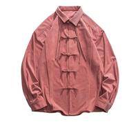 Modeewel Chemise à manches longues pour homme style chinois en velours côtelé Kung Fu Qi Gong Wing Chun Shaolin Wushu Entraînement Uniforme Chinois Tangzhuang Vêtements Arts martiaux Kung Fu Tai Chi
