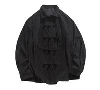 Modeewel Chemise à manches longues pour homme style chinois en velours côtelé Kung Fu Qi Gong Wing Chun Shaolin Wushu Entraînement Uniforme Chinois Tangzhuang Vêtements Arts martiaux Kung Fu Tai Chi