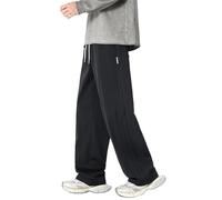 Modeewel Pantalon de jogging pour homme - Coupe ajustée - Respirant - Avec élastique - Couleur unie - Large tissu fin - Pantalon de survêtement léger - Pour l'été - Urban Classics - Pantalon de