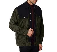 Modeewel Veste demi-saison pour homme - Veste chaude en velours côtelé - Veste d'hiver - Coupe-vent - Veste d'extérieur pour le quotidien - Bomber Varsity - Automne et hiver - Veste en velours côtelé