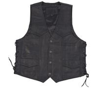 Modeka 1653 Veste en cuir, noir, taille XL pour homme