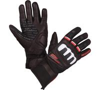 Modeka Air Ride Gants de moto, Noir/Blanc/Rouge, Taille 8