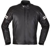Modeka August 75 Blouson de moto en cuir, Noir/Blanc, Taille 3XL