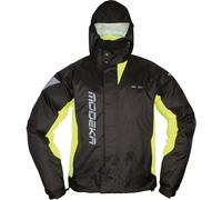 Modeka AX Dry 2 Veste de pluie, noir/jaune néon, Taille 3XL