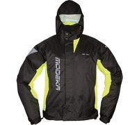 Modeka AX Dry 2 Veste de pluie, noir/jaune néon, Taille 4XL