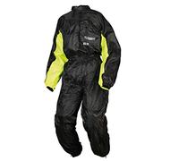 Modeka Black Rain Combinaison de Pluie 1-Paix (Black/Yellow,XXL)