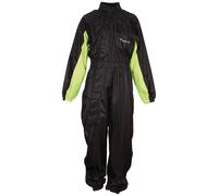 Modeka Black Rain Combinaison de pluie 1-Paix, noir/jaune, Taille 4XL