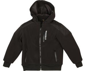 Modeka Clarke Veste softshell de moto d’enfants, noir, taille M 164 pour des gamins