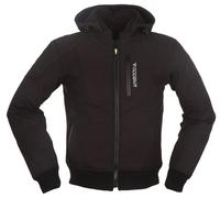 Modeka Clarke Veste textile de moto imperméable, noir, Taille S