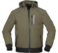 Modeka Clarke Veste textile de moto imperméable, olive, Taille L