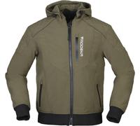 Modeka Clarke Veste textile de moto imperméable, olive, Taille M