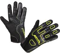 Modeka Dracon Gants de moto, noir/jaune, Taille 8
