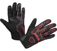 Modeka Dracon gants de moto, noir/rouge, 7