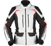 Modeka Elaya Veste textile de moto dames, noir-gris, taille 34 pour femmes