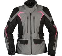 Modeka Elaya Veste textile de moto dames, noir-gris, taille 40 pour femmes
