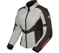 Modeka Emma Air, veste textile femme 36 Gris Clair/Noir Gris Clair/Noir