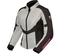 Modeka Emma Air, veste textile femme 44 Gris Clair/Noir Gris Clair/Noir