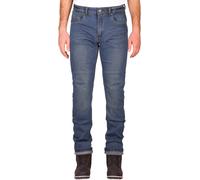Modeka Glenn Slim Pantalon textile de moto, bleu clair, Taille 28