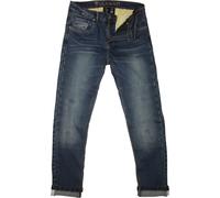 Modeka Glenn Slim Pantalon textile de moto, Blue Stone Wash, Taille 30