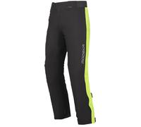 Modeka Hydroflex Pantalon de pluie de moto pour femmes, noir/néon, Taille 38