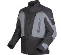 Modeka Hydron veste textile de moto imperméable, noir/gris, Taille Long M