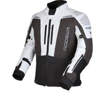 Modeka Hydron veste textile de moto imperméable, noir-gris, taille XL