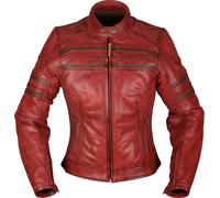 Modeka Iona, veste en cuir femmes 40 Rouge Rouge