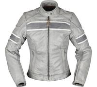 Modeka Iona, veste en cuir femmes 46 Gris Clair Gris Clair