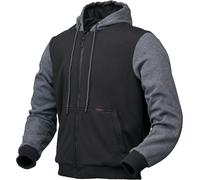 Modeka Jamey, sweat à capuche zippé L Noir/Gris Noir/Gris