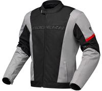Modeka Jano Air Veste textile moto, Noir/gris clair, Taille XS