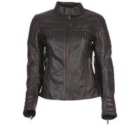 Modeka Kalea Veste en cuir pour dames, noir, taille 38 pour femmes