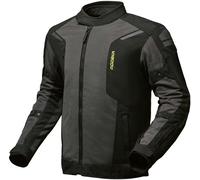 Modeka Khao Air II Veste textile de moto imperméable, Gris foncé/Noir, Taille M