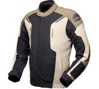 Modeka Khao Air II, veste textile imperméable 4XL Noir/Beige/Marron Clair Noir/Beige/Marron Clair