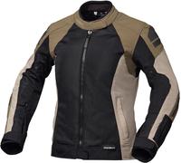 Modeka Khao Air II Veste textile moto pour femmes imperméable, noir/marron, Taille 34