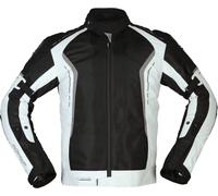 Modeka Khao Air Veste textile de moto, Noir/gris clair, Taille S